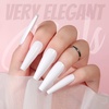 image:imageFANDAMEI Press On Nails Long Coffin 12 Color 240PCS Full Cover Long Ballerina Fake Nails Acrylic False Nail Tips with 10g Nail Glue 12 Solid Color Glossy False Nail for Women Girls Nail Art DIY