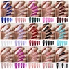 image:imageFANDAMEI Press on Nails Long 13 Packs 312 PCS Glossy Press on Nails Long Coffin Full Cover Long Ballerina Fake Nails Acrylic False Nail Tips with Nail Glue Nail Rhinestones Nail Art Stickers