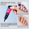 image:imageFANDAMEI Press on Toe Nails 12 Packs 288PCS Press on Toenails Short Square Fake Toe Nails Full Cover Acrylic False 12 Color Matte Toenails for Women Girls Nail Art DIYPearl Color Glossy