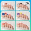 image:imageFANDAMEI Press on Toenails 24 Colors 576PCS Fake Toe Nails Short French Tip Press ons Glitter Glossy Matte for Nail Art