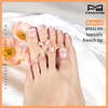 image:imageFANDAMEI Press on Toenails 24 Colors 576PCS Fake Toe Nails Short French Tip Press ons Glitter Glossy Matte for Nail Art