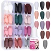 image:imageFANDAMEI Matte Press On Nails Long Coffin 12 Color 240PCS Full Cover Long Ballerina Fake Nails Acrylic False Nail Tips with 10g Nail Glue 12 Solid Color False Nail for Women Girls Nail Art DIYMatte Medium Almond