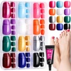 image:imageFANDAMEI Press on Toe Nails 12 Packs 288PCS Press on Toenails Short Square Fake Toe Nails Full Cover Acrylic False 12 Color Matte Toenails for Women Girls Nail Art DIYPearl Color Glossy