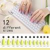 image:imageFANDAMEI Press on Nails Short 24 Packs 576PCS Short Round Press on Nails 24 Glossy Color Small Fake Glue on Nails with 7g Nail Glue 24 Color False Nail for Small Nails and handsMedium Almond Matte