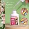 image:imageFANDAMEI Press on Nails Short 24 Packs 576PCS Short Round Press on Nails 24 Glossy Color Small Fake Glue on Nails with 7g Nail Glue 24 Color False Nail for Small Nails and handsMedium Square Glossy