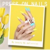 image:imageFANDAMEI Press on Nails Short 24 Packs 576PCS Short Round Press on Nails 24 Glossy Color Small Fake Glue on Nails with 7g Nail Glue 24 Color False Nail for Small Nails and handsMedium Almond Matte