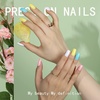 image:imageFANDAMEI Press on Nails Short 24 Packs 576PCS Short Round Press on Nails 24 Glossy Color Small Fake Glue on Nails with 7g Nail Glue 24 Color False Nail for Small Nails and handsMedium Square Glossy