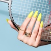 image:imageFANDAMEI Press on Nails Short 24 Packs 576PCS Short Round Press on Nails 24 Glossy Color Small Fake Glue on Nails with 7g Nail Glue 24 Color False Nail for Small Nails and handsMedium Almond Glossy
