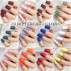 image:imageFANDAMEI Press on Nails Short 24 Packs 576PCS Short Round Press on Nails 24 Glossy Color Small Fake Glue on Nails with 7g Nail Glue 24 Color False Nail for Small Nails and handsMedium Square Matte