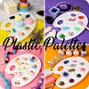 image:imageFANDAMEI 20 PCS Oval Paint Tray Palettes Plastic Paint Tray Palette Paint Palette Paint Pallets with Thumb Hole Paint Holder Tray for Kids Paint Trays for Kids Paint Trays for Acrylic Paint8