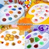 image:imageFANDAMEI 20 PCS Oval Paint Tray Palettes Plastic Paint Tray Palette Paint Palette Paint Pallets with Thumb Hole Paint Holder Tray for Kids Paint Trays for Kids Paint Trays for Acrylic Paint2