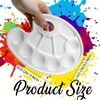 image:imageFANDAMEI 20 PCS Oval Paint Tray Palettes Plastic Paint Tray Palette Paint Palette Paint Pallets with Thumb Hole Paint Holder Tray for Kids Paint Trays for Kids Paint Trays for Acrylic Paint1