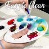 image:imageFANDAMEI 20 PCS Oval Paint Tray Palettes Plastic Paint Tray Palette Paint Palette Paint Pallets with Thumb Hole Paint Holder Tray for Kids Paint Trays for Kids Paint Trays for Acrylic Paint8