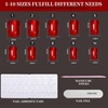 image:imageFANDAMEI Cat Eye Press On Nails 6 Colors Press On Nails Short Square Natural Fake Nails Fine Diamond Shine Glossy Ombre Cat Eye Nails for Women with Salon Quality Press on Nails Kitcat eyeglitterchrome