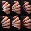 image:imageFANDAMEI Cat Eye Press On Nails 6 Colors Press On Nails Short Square Natural Fake Nails Fine Diamond Shine Glossy Ombre Cat Eye Nails for Women with Salon Quality Press on Nails Kitcat eyechromefrench tip