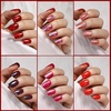 image:imageFANDAMEI Cat Eye Press On Nails 6 Colors Press On Nails Short Square Natural Fake Nails Fine Diamond Shine Glossy Ombre Cat Eye Nails for Women with Salon Quality Press on Nails Kitcat eyeglitterchrome