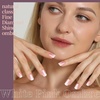 image:imageFANDAMEI Cat Eye Press On Nails 6 Colors Press On Nails Short Square Natural Fake Nails Fine Diamond Shine Glossy Ombre Cat Eye Nails for Women with Salon Quality Press on Nails Kitchromefrench tipombre