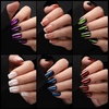 image:imageFANDAMEI Cat Eye Press On Nails 6 Colors Press On Nails Short Square Natural Fake Nails Fine Diamond Shine Glossy Ombre Cat Eye Nails for Women with Salon Quality Press on Nails Kitcat eyefrench tip