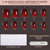 image:imageFANDAMEI Cat Eye Press On Nails 6 Colors Press On Nails Short Square Natural Fake Nails Fine Diamond Shine Glossy Ombre Cat Eye Nails for Women with Salon Quality Press on Nails Kitcat eyeombre
