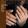 image:imageFANDAMEI Cat Eye Press On Nails 6 Colors Press On Nails Short Square Natural Fake Nails Fine Diamond Shine Glossy Ombre Cat Eye Nails for Women with Salon Quality Press on Nails Kitcat eyefrench tip