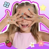 image:imageFANDAMEI Press On Nails for Girls 12 Style Press On Nails for Kids 6 Sheet Heart Fruit Flower Nail Stickers for Kids 3D Rhinestone Stickers Face Gems Mermaid Colorful Nail Art Kit for Girlsshort oval ombreglitterpolka dotscandy