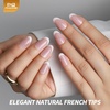 image:imageFANDAMEI Press on Nails 24 Colors 576PCS Press on Nails Almond Matte Glossy Fake Nails Short Almond Glitter Fake Nails Press on Nails French Tip Natural for Nail Artcat eyeglossyglitterfrench oval nails