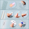 image:imageFANDAMEI Press on Nails 24 Colors 576PCS Press on Nails Short Square Matte Glossy Glitter Nails Short Round Natural Fit Lightweight Fake Nails Natural for Nail Artmatteglossyglitterfrench tip