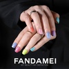 image:imageFANDAMEI Press on Nails 24 Colors 576PCS Press on Nails Short Square Matte Glossy Glitter Nails Short Round Natural Fit Lightweight Fake Nails Natural for Nail Artfine glitterchunky glitterglossyfrench tip