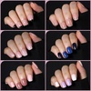 image:imageFANDAMEI Press on Nails 24 Colors 576PCS Press on Nails Short Square Matte Glossy Glitter Nails Short Round Natural Fit Lightweight Fake Nails Natural for Nail Artcat eyeglossyglitterfrench tip