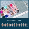 image:imageFANDAMEI Press on Nails 24 Colors 576PCS Press on Nails Short Square Matte Glossy Glitter Nails Short Round Natural Fit Lightweight Fake Nails Natural for Nail Artmatteglossyglitterfrench tip