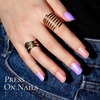 image:imageFANDAMEI Press on Nails Short 12 Packs 288PCS Press on Nails Short Round 12 Glossy Bright Color Fake Nails Super Natural Lightweight False Nails with Nail Glue for Nail Art