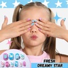image:imageFANDAMEI Press on Nails for Girls 6 Styles 144PCS Press on Nails for Kids Little Girl Nails Press on Short Round with Nail Charms and Gems Fake nails for Kids Girls with Adhesive Tabscandyflowerfruitstar