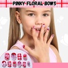 image:imageFANDAMEI Press on Nails for Girls 6 Styles 144PCS Press on Nails for Kids Little Girl Nails Press on Short Round with Nail Charms and Gems Fake nails for Kids Girls with Adhesive Tabscandyflowerfruitstar