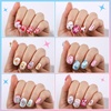 image:imageFANDAMEI Press on Nails for Girls 6 Styles 144PCS Press on Nails for Kids Little Girl Nails Press on Short Round with Nail Charms and Gems Fake nails for Kids Girls with Adhesive Tabscandyflowerfruitstar