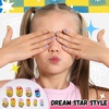 image:imageFANDAMEI Press on Nails for Girls 6 Styles 144PCS Press on Nails for Kids Little Girl Nails Press on Short Round with Nail Charms and Gems Fake nails for Kids Girls with Adhesive Tabsflowerfruitstarheart