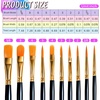 image:imageFANDAMEI Round Paint Tray Palettes and Paint Brushes Set Paintbrushes 3 PCS Plastic Paint Palettes Pallets 10 PCS Acrylic Paint Brushes Nylon Hair Painting Brushes for Acrylic Oil WatercolorBlack