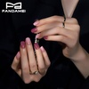 image:imageFANDAMEI Short Press on Nails 24PCS Press on Nails Short Round 12PCS Purple with 12PCS Pink Glossy Natural Fit Lightweight Gel Square