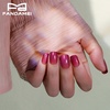 image:imageFANDAMEI Short Press on Nails 24PCS Press on Nails Short Round 12PCS Purple with 12PCS Pink Glossy Natural Fit Lightweight Gel Square