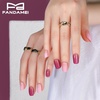 image:imageFANDAMEI Short Press on Nails 24PCS Press on Nails Short Round 12PCS Purple with 12PCS Pink Glossy Natural Fit Lightweight Gel Square
