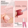 image:imageFANDAMEI Short Press on Nails 24PCS Press on Nails Short Round 12PCS Purple with 12PCS Pink Glossy Natural Fit Lightweight Gel Square