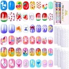 image:imageFANDAMEI Press on Nails for Girls 6 Styles 144PCS Press on Nails for Kids Little Girl Nails Press on Short Round with Nail Charms and Gems Fake nails for Kids Girls with Adhesive Tabsflowerfruitstarheart