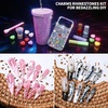 image:imageFANDAMEI 48 Grids Bedazzling Kit 24 Colors 3mm Flat Back Jelly Rhinestones for Bedazzling 24 Grids 3D Nail Charms and Gems Pearls Nail Rhinestones Kit with Bedazzling Glue for Crafts Nail Art Kit