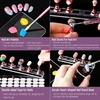 image:imageFANDAMEI Nail Kit With Nail Tips Press On Nails Nail Art Kit Nail Tools Nail Art Brushes Nail Stand Dotting Tools French Tip Nails Full Cover Almond Shape Tools For DIY Nails At Home Salon