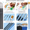 image:imageFANDAMEI 60Pcs Acrylic Paint Brushes Set Small Paint Brush Paint Palette