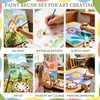 image:imageFANDAMEI 60Pcs Acrylic Paint Brushes Set Small Paint Brush Paint Palette