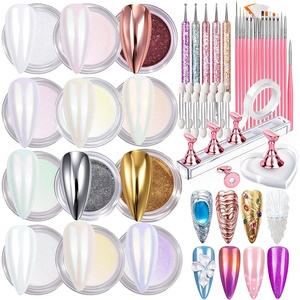 image:imageFANDAMEI Pearl Chrome Nail Powder Kit Nail Chrome Powder Nail Art Kit
